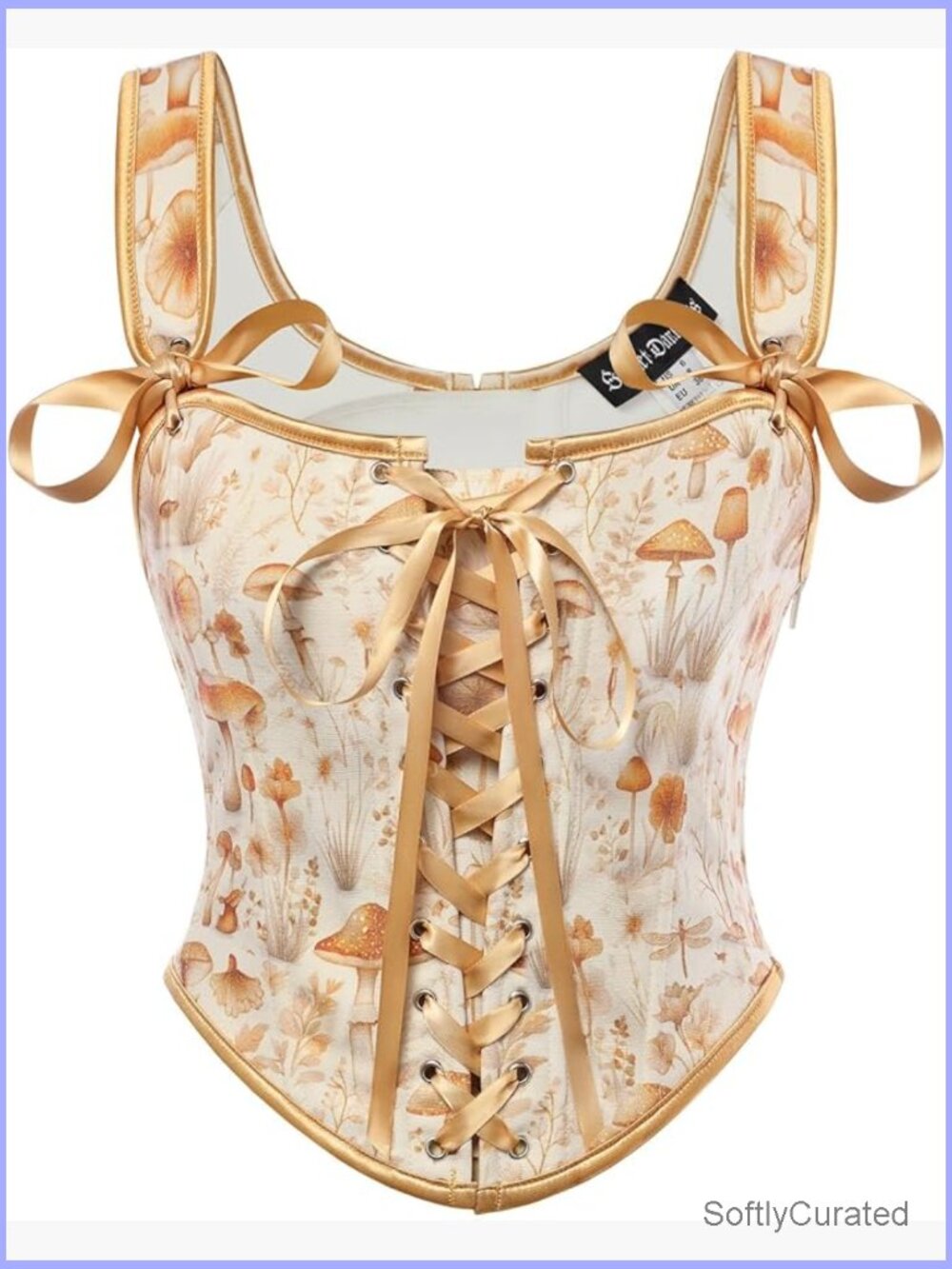 Women's Renaissance Corset Top Lace Up Overbust Bustier Bodice